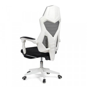 Scaun ergonomic cu suport de picioare OFF 424 alb