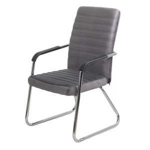 SCAUN VIZITATOR DIN CATIFEA OFF 833V GRI - Img 3