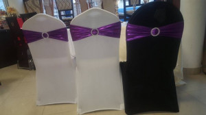 Set x 4 buc Huse elastice din Lycra pentru scaune banchet - Img 3