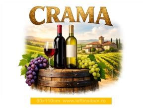 Banner „Cramă” – personalizabil, 80×110 cm