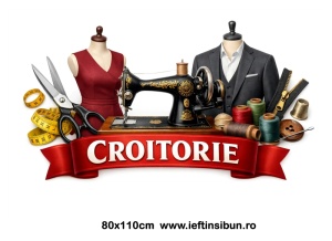 Banner Croitorie Personalizat 80×110 cm