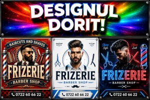 Banner Frizerie Barber Shop model 09