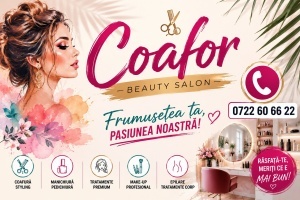 Banner Personalizat Coafor / Salon Înfrumusețare model 10