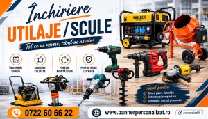 Banner Personalizat Închiriere Utilaje model 06