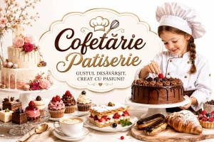 Banner Publicitar Cofetărie și Patiserie Model 03
