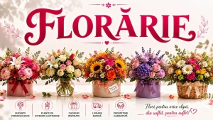 Banner Publicitar Personalizat Florarie model 07