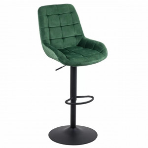 scaun de bar catifea abs1454 VERDE