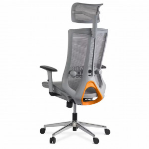 Scaun de birou ergonomic multifunctional cu tetiera reglabila 2D, Gri model SYYT9510