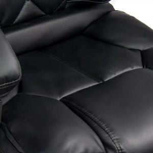Scaun directorial elegant cu suport picioare, OFF412 Negru