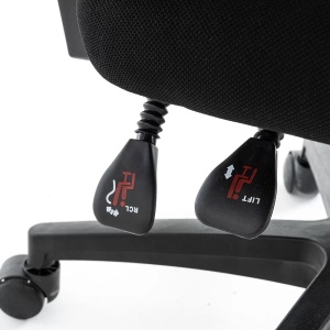 Scaun gaming negru din mesh, cu tetiera, ergonomic OFF 434
