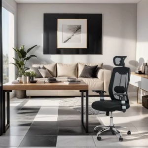 SCAUN ERGONOMIC DE BIROU OFF 988 NEGRU