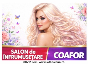 Banner Personalizat Coafor Salon înfrumusețare