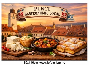 Banner Personalizat Punct Gastronomic Local - Sibiu oras
