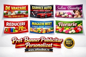 Preț Banner Publicitar Personalizat
