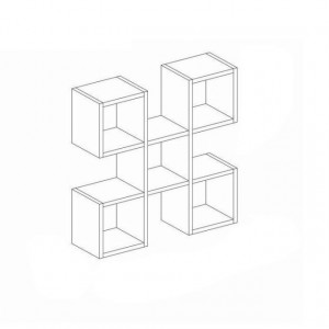 Raft de perete geometric Nora