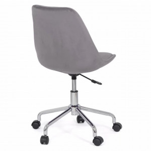 Scaun de birou design, catifea, pentru copii OFF 333 mov, gri