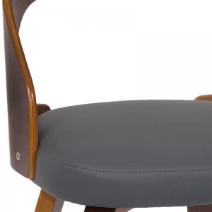Scaun Bar cu sezut catifea si cadru lemn fag Abs1271 Gri