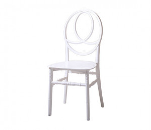 Scaun de evenimente Phoenix Alb, model RK.PH01, PP virgina 100% alb