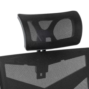 Scaun gaming negru din mesh, cu tetiera, ergonomic OFF 434