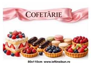 Banner "Cofetărie" Personalizabil 80X110 cm