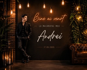 Banner Majorat Băiat Model 10 Loft Elegant | ieftinsibun.ro