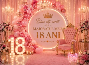 Banner Majorat Fată Model 15 Princess Luxury | ieftinsibun.ro