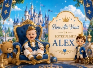 Banner Personalizat Botez model 10