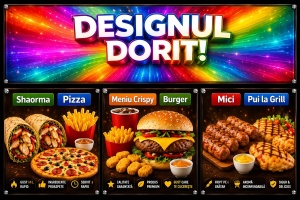Banner Personalizat Fast Food model 01
