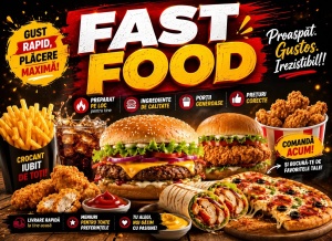 Banner Personalizat Fast Food model 08