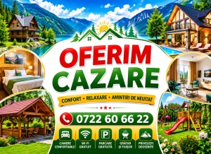Banner Personalizat Pensiune Cazare model 07