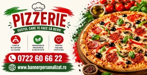 Banner Personalizat Pizzerie model 05