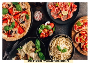 Banner "Pizzerie" personalizat, 80x110 cm