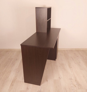 birou de lucru wenge cu rafturi si dulap 6028
