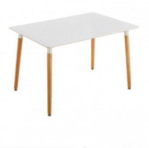 Masa de living in stil scandinavian 80x120 cm Model: Emma Alb - Img 2