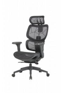 Scaun birou ergonomic HumanTech, rotativ, mesh, GRI
