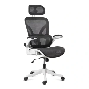 scaun de birou off440 alb si negru