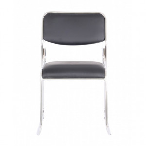 Scaun vizitator Eco, negru, 40x43x76 cm