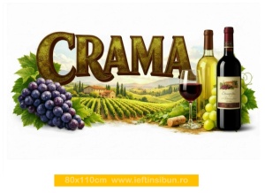 Banner „Cramă” – personalizabil, 80×110 cm