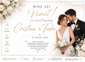 Banner Personalizat Nuntă model 05