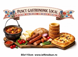 Banner Personalizat Punct Gastronomic Local - Brasov