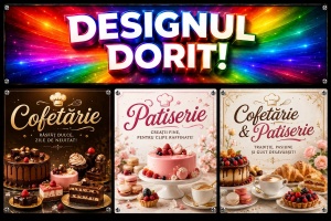 Banner Publicitar Cofetărie și Patiserie Model 04