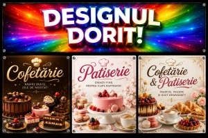 Banner Publicitar Cofetărie și Patiserie Model 04