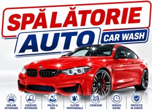 Banner Publicitar Personalizat Spalatorie Auto Model 02
