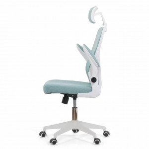 Scaun birou ergonomic cu spatar inalt si cotiere rabatabile OFF 336 BLEU