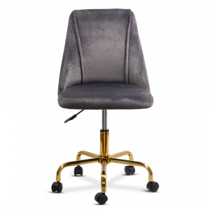 SCAUN DE BIROU ELEGANT DIN CATIFEA SI BAZA AURIE OFF 642