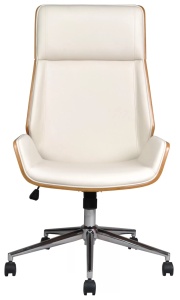 Scaun de birou directorial US116 Calisto alb
