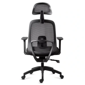 Scaun de birou ergonomic din mesh cu tetieră și brațe 3D OFF 404 negru