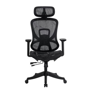 Scaun de birou ergonomic negru din mesh cu brațe reglabile 3D SYYT 9518