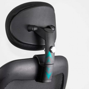 Scaun de birou ergonomic rezistent 150 kg cu suport lombar si cotiere reglabile model SYYT9513 negru