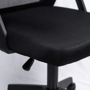 Scaun de birou pentru copii din mesh cu suport lombar OFF 433 negru
